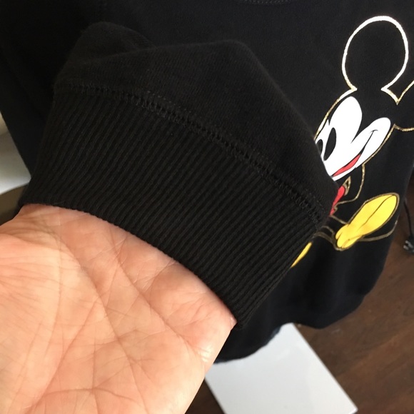 DISNEY Mickey Mouse Black Sweat Shirt - Picture 4 of 7